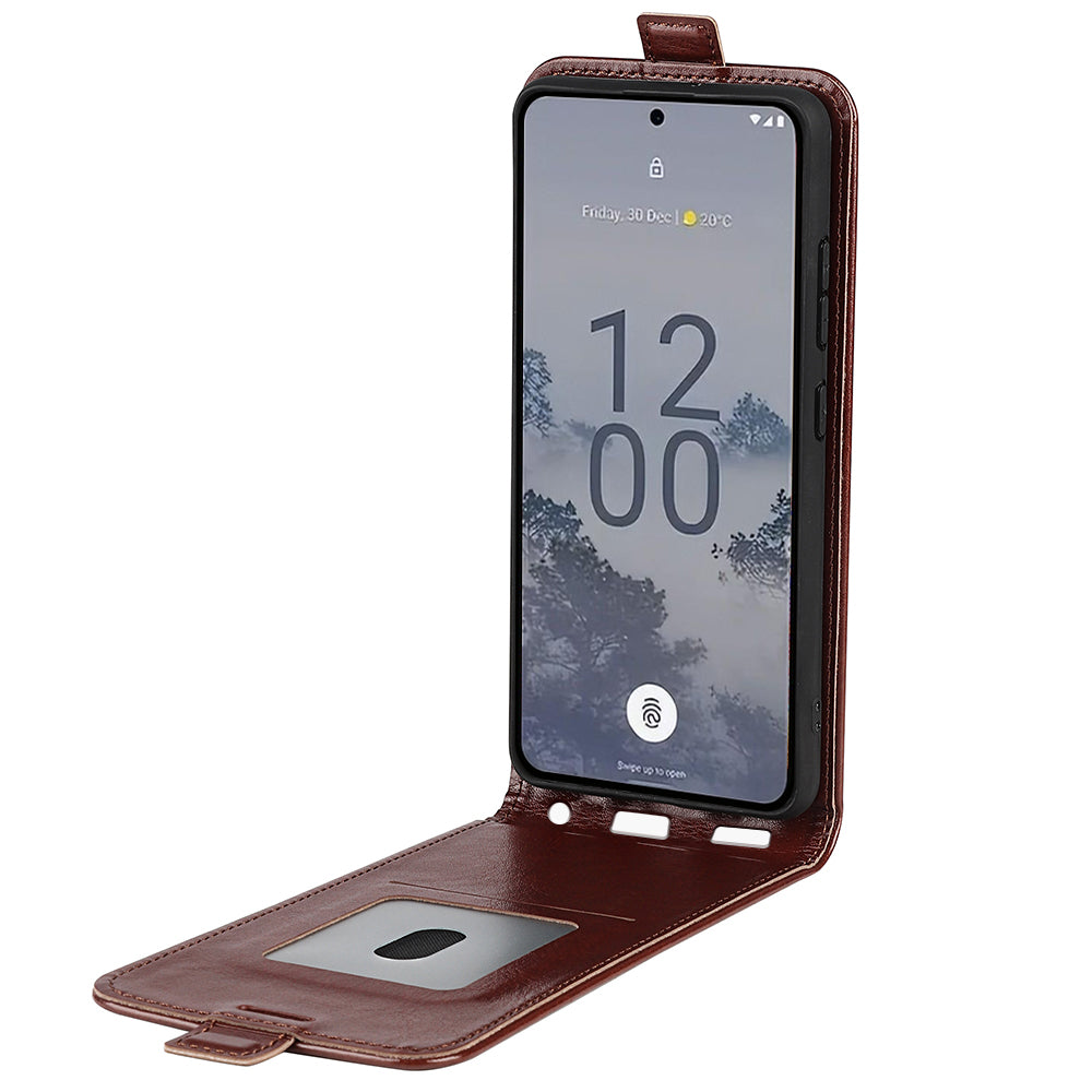 Shockproof Cell Phone Cover For Nokia X30 5G Crazy Horse Texture Vertical Flip Leather Protective Case with Card Slot Shockproof Cell Phone Cover For Nokia X30 5G Crazy Horse Texture Vertical Flip Leather Protective Case with Card Slot